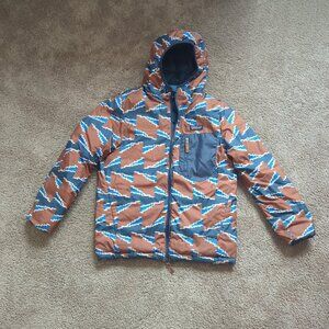 Patagonia Boys' Reversible Down Sweater Hoodie Jacket